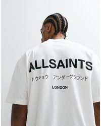 AllSaints - Underground Oversized T-Shirt - Lyst