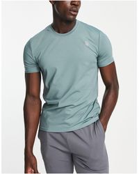 Hombre Ropa de Ropa deportiva de gimnasio y entrenamiento de Pantalones de chándal Camiseta con detalle South Beach de Tejido sintético de color Azul para hombre 