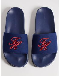 Tommy Hilfiger - Embroidered Pool Slider - Lyst