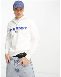 Polo Ralph Lauren - Sport Capsule Logo Half Zip Sweatshirt - Lyst