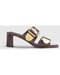 River Island - Double Buckle Mule Sandals - Lyst