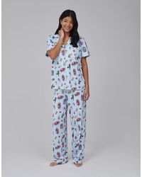 Loungeable - Pasta Food Graphic Shirt And Trouser Pj Set - Lyst