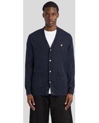Lyle & Scott - Mid Knits Lambswool Blend V Neck Cardigan - Lyst