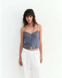 Pull&Bear - Crop Top A Canotta Con Finiture - Lyst