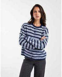 ASOS - Brushed Crew Neck Cardigan - Lyst