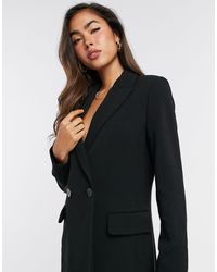 Mango Straight Coat - Black