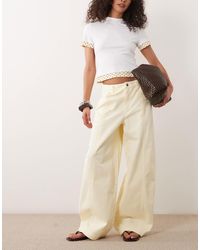 ASOS - Barrel Pants With Washed Effect - Lyst