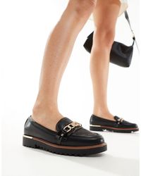 River Island - Quilted Chain Loafer - Lyst