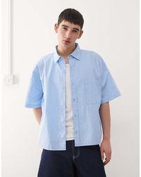 Reclaimed Vintage - Short Sleeve Crop Boxy Shirt - Lyst