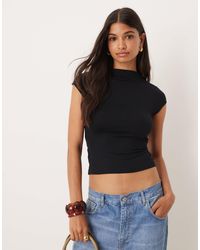 ASOS - Short Sleeve Top With Tie Waist Detail - Lyst