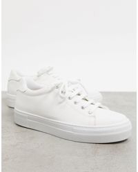 asos design day light chunky flatform lace up trainers