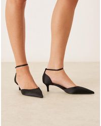 Mango - Pointed Closed Back Heeled Shoes - Lyst