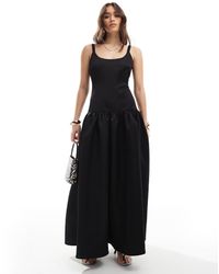 4th & Reckless - – strukturiertes maxikleid aus satin - Lyst