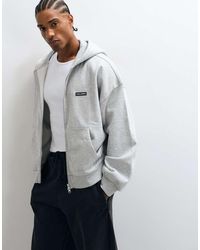 Collusion - Heavyweight Zip Through Oversized Hoodie - Lyst