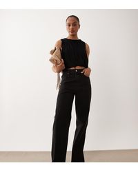 ASOS - Asos Design Tall Straight Wide Leg Jeans - Lyst