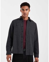 ASOS - Herringbone Overshirt - Lyst