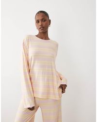 Kaiia - Top A Maniche Lunghe Oversize Girocollo - Lyst