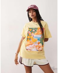 Reclaimed (vintage) - – oversize-t-shirt aus baumwolle - Lyst