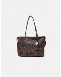 Stradivarius - Fabric Shopper Bag With Charm - Lyst