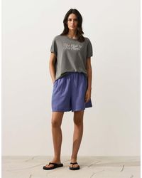 Oysho - 100% Cotton Bermuda Shorts - Lyst