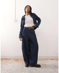 Collusion - X006 Xl Balloon Argyle Print Jean - Lyst