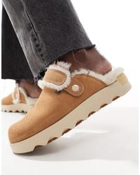 Sorel - Viibe Cozy Faux Fur Suede Clogs - Lyst