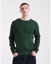 Parlez - Pull en maille à logo - foncé - Lyst