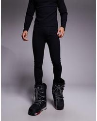 ASOS 4505 Ski & Snow - Asos 4505 Ski Thermal Ribbed Fleece Back Base Layer Leggings With Sweat Wicking - Lyst