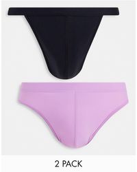 ASOS - 2 Pack Swim Briefs And Thong - Lyst
