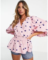 Y.A.S - Puff Sleeve Blouse - Lyst