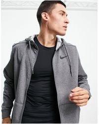 Nike Air Zip Through Hoodie With Arm Print In Grey 886044-092 in Grey for  Men | Lyst UK