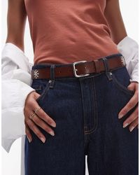 Mango - – mit nieten besetzter ledergürtel - Lyst