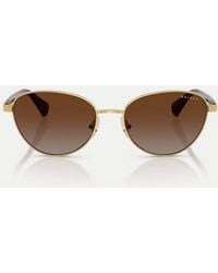 Ralph - Cat Eye Polarised Sunglasses With Lens - Lyst
