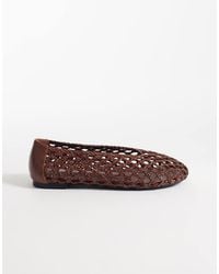 Glamorous - Woven Ballet Flats - Lyst