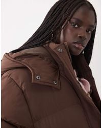 Brave Soul - Short Puffer Jacket With Hood - Lyst