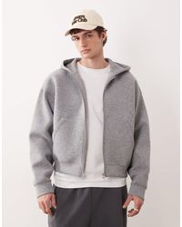 Weekday - – simon – kapuzenjacke aus neoprenähnlichem material - Lyst