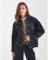 Vero Moda - Oversized Denim Jacket - Lyst