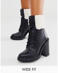elm chunky lace up boots