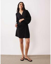 Jdy - Wrap Kimono Dress - Lyst