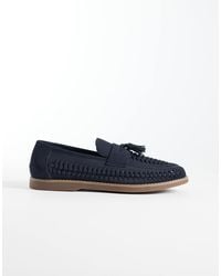 schuh - Robbie Woven Loafer With Tassel - Lyst