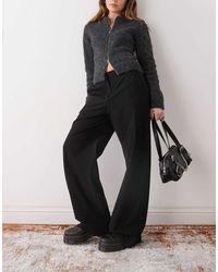 Weekday - Wide Leg Tailored Trousers - Lyst