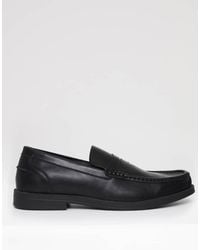 Threadbare - Faux Leather Slip On Loafers - Lyst