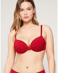 Tezenis - Timeless Look Ruched Bikini Top - Lyst