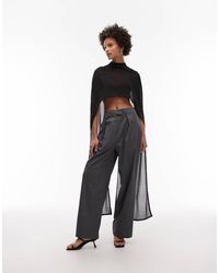 ASOS - Floor Length Mesh Cape Top - Lyst