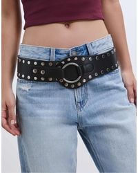 Stradivarius - Ceinture cloutée large - Lyst