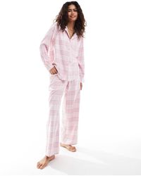 Hollister - Camisa De Pijama De Franela De (Parte De Un Conjunto) - Lyst