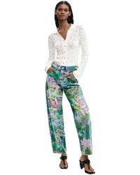 Desigual - Wild Garden Trousers - Lyst