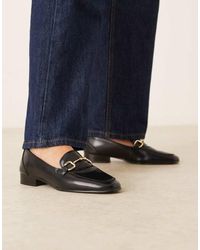 Mango - Klassieke Leren Loafers Met Trens - Lyst
