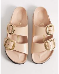 Birkenstock - Arizona High Shine Patent Leather Sandals - Lyst