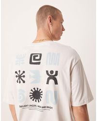SELECTED - Oversized T-shirt With Back Print - Lyst